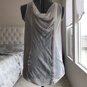 Helmet Lang cotton Voile Top